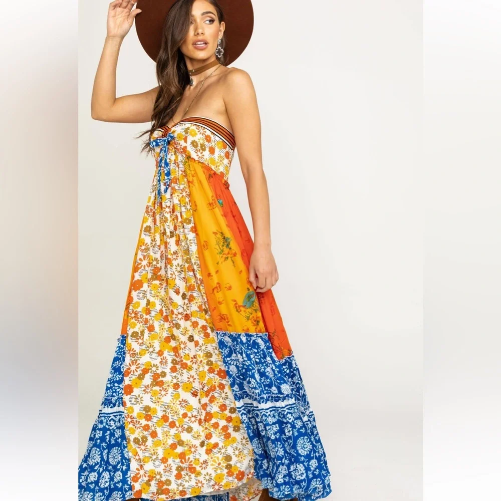 Free People Golden Dreams Maxi Dress - Picture 4 of 5